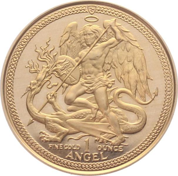 Isle of Man 1 Angel 1985 | TOPSTÜCK - 1 Unze Feingold